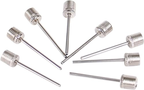 6Pcs Stainless Steel Balls Pumps Inflation Needle Air Inflate Pumps Needle for Basketball Soccer Balls Volleyball Pumps Inflation Needle Basketball Football Air Pumps Accessories