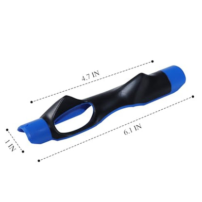 Golf Grip Trainer Attachment for Kids and Woman Beginner Training Equipment for Improving Hand Positioning on Golf Club Right Handed Golf Swing Trainer 6 Inches - color: Blue