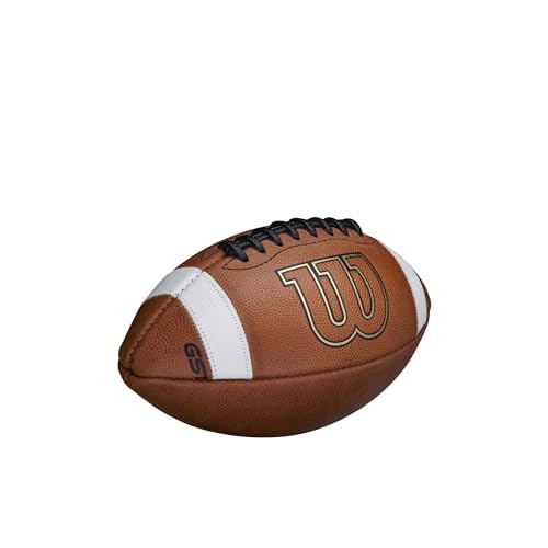 WILSON GST Leather Game Football - style: Junior