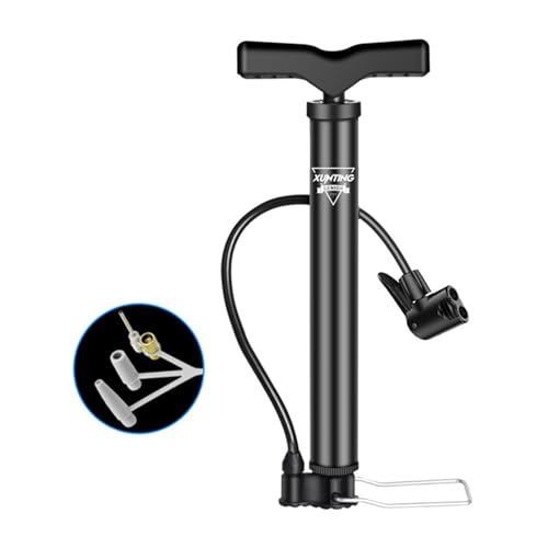 Ball Pump with Needle,Nozzle and Extension Hose for Football,Basketball,Volleyball, Rugby, Balloon & Other Inflatables Perfect Bike Pump for All Bikes