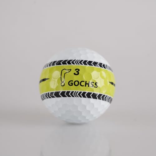 2-Layer Surlyn Golf Balls with Green Aiming Line, 332 Dimples, Low Spin, Long Distance Over 30 Yards, Durable Golf Balls for Amateur, Junior, Lady – 20 Pack