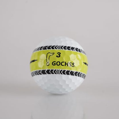 2-Layer Surlyn Golf Balls with Green Aiming Line, 332 Dimples, Low Spin, Long Distance Over 30 Yards, Durable Golf Balls for Amateur, Junior, Lady – 20 Pack