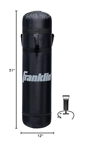 Franklin Sports Inflatable Football Tackling Dummy - Training Dummies for Football, Martial Arts + Wrestling Practice - Inflatable Blocking + Tackling Dummy for Practice - 51" Inches