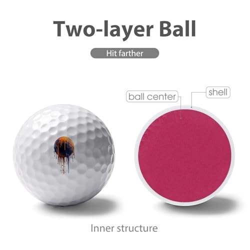 Basketball Dripping Practice Golf Balls Realistic Feel Long Lasting Limited Flight for Indoor Outdoor Training