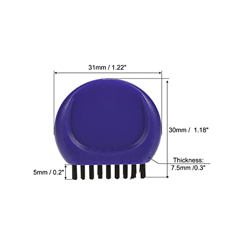MECCANIXITY Mini Golf Club Brush Pocket Dust Groove Cleaner - color: Blue