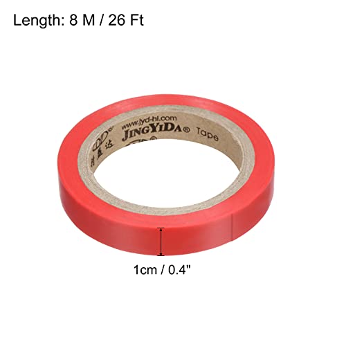 PATIKIL Grip Finishing Tape, PVC Racquet Finishing Tapes Racket Accessories Sticky Seal for Tennis Badminton - color: Red