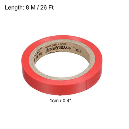PATIKIL Grip Finishing Tape, PVC Racquet Finishing Tapes Racket Accessories Sticky Seal for Tennis Badminton - color: Red