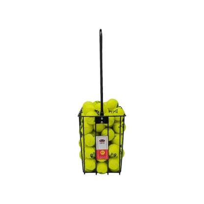 Lobster Sports Tennis Ball Hopper Basket - Durable 85 Count Ball Holder with Weather-Resistant Coating - Lightweight Tennis Ball Pickup Caddy for Easy Ball Collection