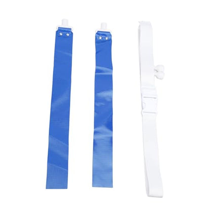 CHICIRIS Flag Football Belts Set with Buckle Adjustable Professional Flag Football Belts Youth Kids Adult Training Accessories for Outdoor Sports (Blue)