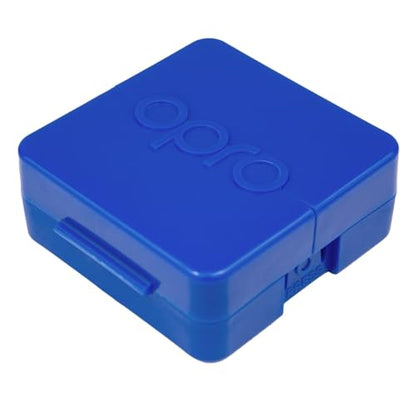 OPRO Mouth Guard Case (Blue) Long-Lasting Freshness and Hygiene with Biomaster Protection – Hygienic Retainer Case for Mouthguards, Night Guards, Retainers & Snore Guards - color: Blue