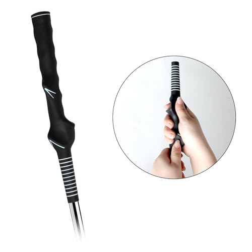 Singelila 1Pcs Right-Hand Golf Training Grip, Golf Swing Trainer Practice Aid for Grip Alignment & Muscle Memory, Golf Accessories for Beginners