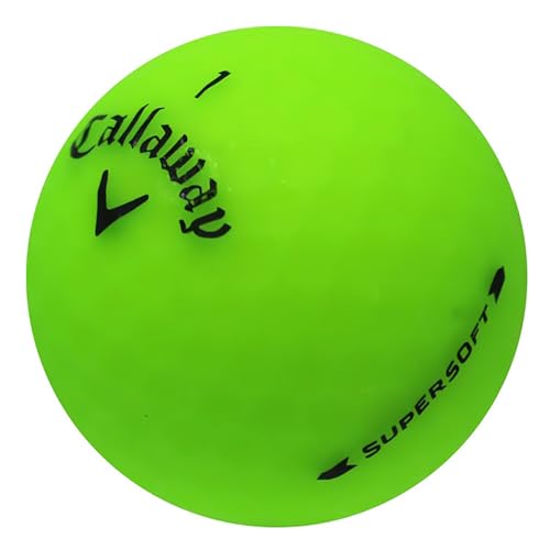 LostGolfBalls Recycled & Used Supersoft Matte Colors for Callaway Golf, Orange, Red, Green, Pink, Mint Condition, AAAAA for Callaway Golf Balls