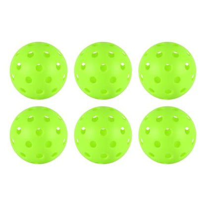4/6/12/20/50/100 pcs Pickleball Balls,40 Hole Outdoor Pickleball Balls,8mm Precision Drilled-Spaced Pickle Ball Set-Profession Plastic Ball for Pickleballs Paddles and Indoor Floor Sport Court