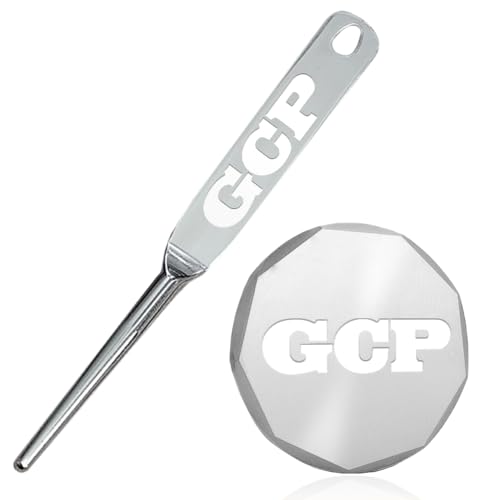 Genco Custom Text Engraved- Golf Divot Tool- Golf Accessories for Men- Stainless Steel Golf Divot Repair Tool- Golf Gifts for Men. - size: 1 Divot Tool + 1 Ball Marker