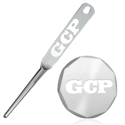 Genco Custom Text Engraved- Golf Divot Tool- Golf Accessories for Men- Stainless Steel Golf Divot Repair Tool- Golf Gifts for Men. - size: 1 Divot Tool + 1 Ball Marker