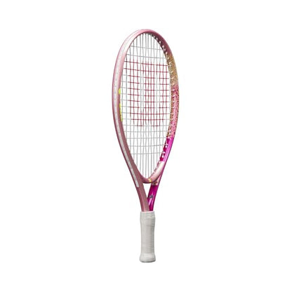 Wilson Intrigue Junior 19 Girls Tennis Racket Red/Yellow Strung 205g L