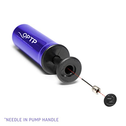 OPTP Needle Inflating Pump - Exercise Ball Pump with Needle for Small to Medium-Sized Exercise and Massage Balls, Portable Ball Pump with Needle for Ball Refill