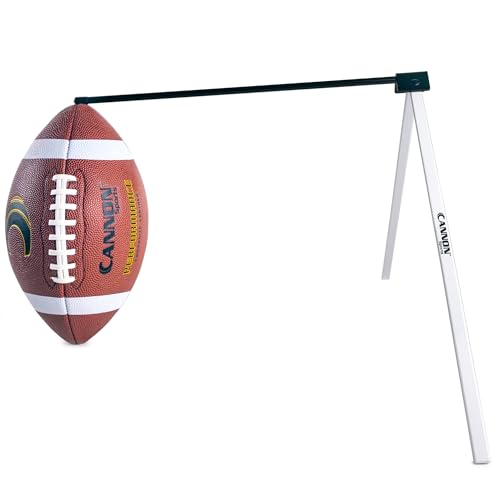 Cannon Sports Football Kicking Tee – Portable Field Goal Kicking Holder - Football Tee Compatible with All Football Sizes – Aluminum Football Kicking Stand with Carrying Bag