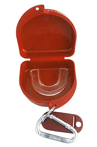 Lacrosse Mouthuard Retainer Case - Lacrosse Sticks (Red) - color: Red