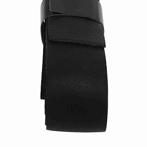Agatige Leather Tennis Racket Grip Tape, Comfort Self Adhesive Tennis Grip Replacement Sweat Absorbing Racquet Overgrip Tape for Outdoor Playground Gym