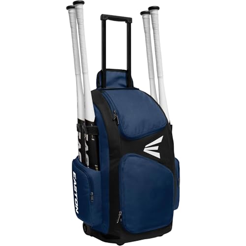 Easton | TRAVELER STAND-UP Wheeled Equipment Bag | Baseball & Softball | Multiple Colors - color: Navy