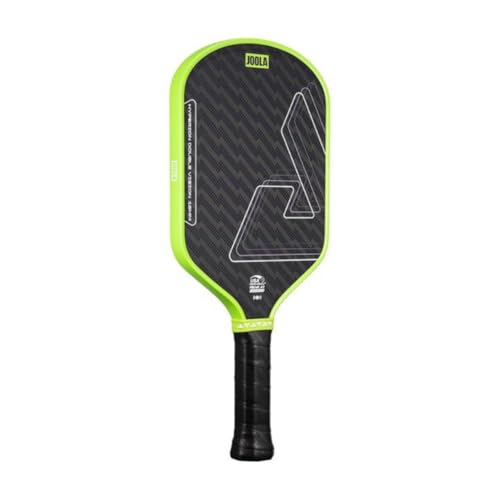 JOOLA Double Vision 16mm Pickleball Paddle - Signature and Standard Shape - Aramid Surface for Softer Responsive Touch - SK Film for Reduce Vibration - USAP Approved - NFC Chip Enabled - color: Surge Green, size: Hyperion