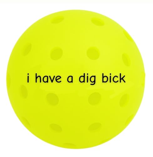 Pickleballs- USAPA-Approved Outdoor Balls with Witty Text, Tournament-Grade Bounce, Wind-Resistant (26g Each)