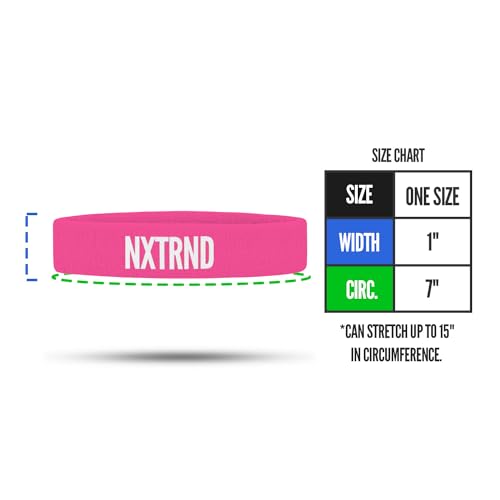 1 Pair Nxtrnd Bicep Bands, Sweat-Absorbent Arm Sweatbands, Football Accessory - color: Pink