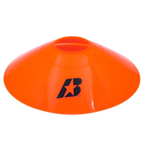 Baden | Flexible & Durable 7.25" Training Cones | Indoor/Outdoor All Sports | Orange