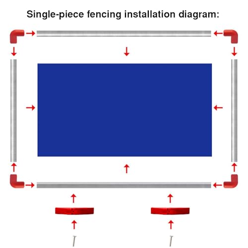 The Movable Ping Pong Ball Baffle,Foldable Table Tennis Baffle - Portable Removable Cloth Divider for Indoor Outdoor Use, Galvanized Steel Frame, Ping Pong Field Surround Block，（4 Pieces） - size: 4 pieces