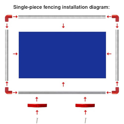 The Movable Ping Pong Ball Baffle,Foldable Table Tennis Baffle - Portable Removable Cloth Divider for Indoor Outdoor Use, Galvanized Steel Frame, Ping Pong Field Surround Block，（10 Pieces） - size: 10 pieces