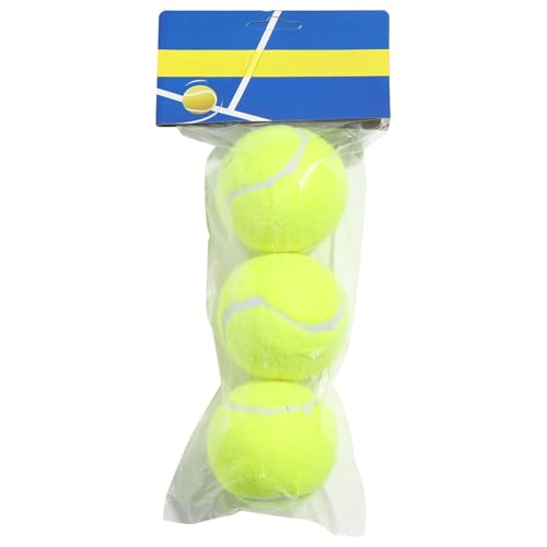 Training Tennis Balls 3 Pack, All Court Play, Improved Bounce, 2.1 oz Weight, Long-Lasting Fiber Felt, 2.6 in