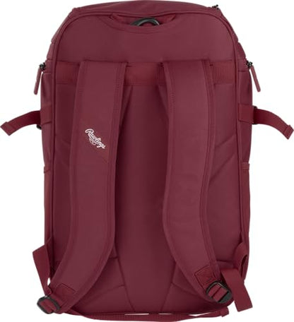 Rawlings | FRANCHISE 2.0 Player's Backpack | Baseball/Softball | Rec/Travel | Multiple Styles | Baseball/Softball - color: MAROON