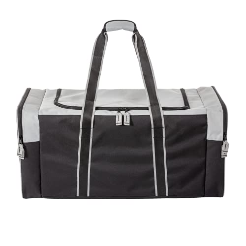 Jetstream Heavy Duty Multi Pocket Durable Sports Gym Equipment Travel Duffel Bag - color: L 32" Grey, size: 32IN