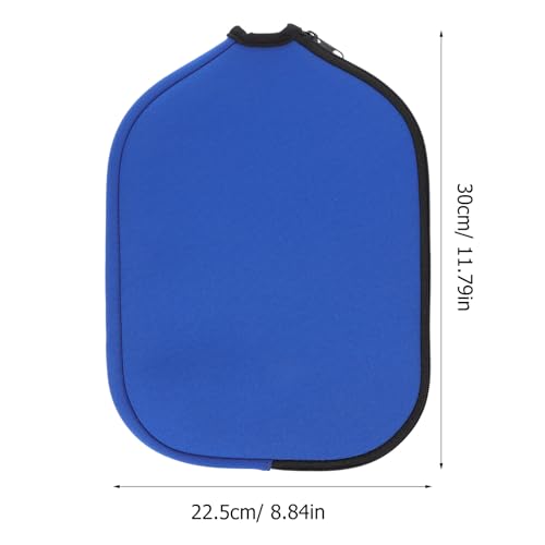 LALAFINA Table Tennis Paddle Case Protective Sleeve with Scratch-resistant Neoprene Material, Lightweight Portable Storage Bag for Ping Pong Racket, Blue Cover for Leisure and Training