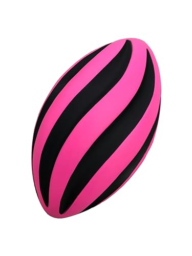 Spiral Foam Football - Soft Foam Football for Kids - 9 Inches - American Football - 1 Each - color: Pink/Black
