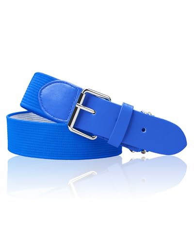 STELLE Baseball/Softball/Fastpitch Belt Girls Sports Elastic Adjustable Boys Uniform Belts Youth and Adult Sizes - color: Royal Blue, size: Youth
