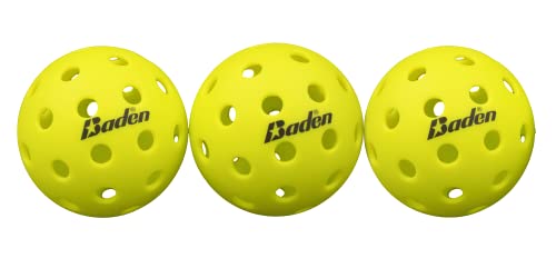 Baden 4 Square Pickleball Portable Net Set - 20' x 20' Nets & Posts, 3 Balls, 4 Wood Paddles, 2 Pieces of Chalk, & 1 Durable Bag