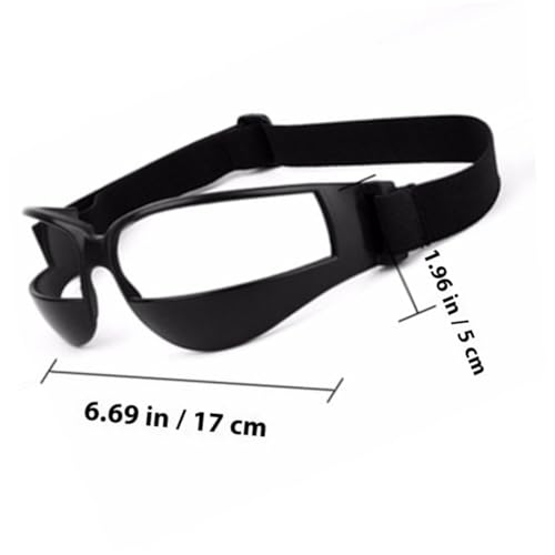Basketball Glasses Low Head Training Aid Goggles Black Comfortable Soft Plastic Adjustable