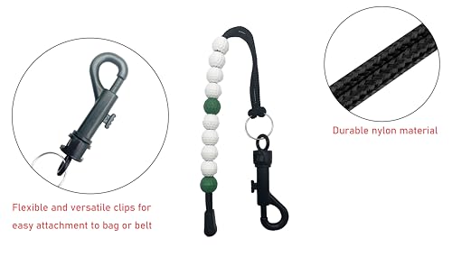 2 Pcs Golf Beads Count Stroke Score Counter, Golf Beads Counter, Golf Beads Score Counter, Golf Rhinestone Bead Score Counter
