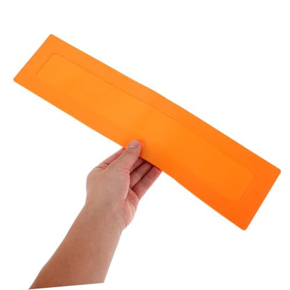 2pcs Baseball Training Flat Markers Set, Portable Rectangular Agility Court Spots, Orange Boundary Line Markers for Gym, Soccer, Basketball, Volleyball Sports Training