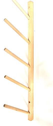 Sports Rack Display Utility Baseball Softball Bats Lacrosse and Hockey Sticks Wood