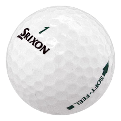 LostGolfBalls - 24 Srixon Soft Feel Golf Balls in Near Mint Condition, AAAA Quality, Recycled Used Golf Balls, Best Value Golf Balls, White