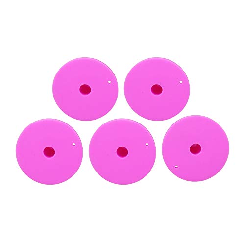 Golf Rubber Tee Holder Set for Golf Driving Range Tee Practice Tool Pack of 5 - color: Pink