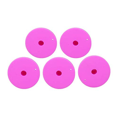Golf Rubber Tee Holder Set for Golf Driving Range Tee Practice Tool Pack of 5 - color: Pink