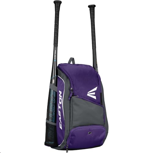 Easton | GAME READY Backpack Equipment Bag | Adult | Baseball & Softball | Multiple Colors - color: Purple