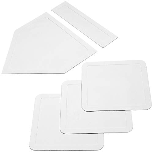 GoSports Baseball & Softball 5 Piece Base Set - Rubber Field Bases for Kids & Adults - size: One Size (Pack of 8)