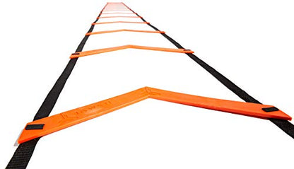 JAWKU Speed and Agility Ladder, Extra Long 21-Foot with 15-Rungs to Improve Balance, Acceleration, Lateral Speed, Change of Direction, and Body Control