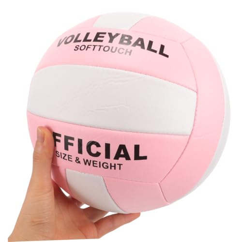 Cabilock Soft Training Volleyball Size 5 Pu Leather Indoor Sports Ball for School Exams and Versatile Practice, Machine-Seamed Soft Volleyball for Youth Training and Competition