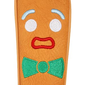 Funny Golf Club Head Cover Driver Headcover Fairway Wood Headcover Hybrid Club Head Cover Brown Monster Cookie - style: Alignment Stick Cover